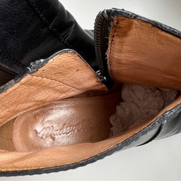 SOLD ✅Madewell Sutton Ankle Boots Black Leather Size 8.5 Womens - Picture 6 of 9